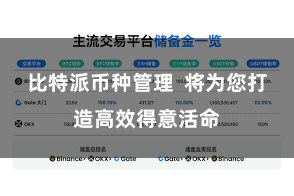 比特派币种管理  将为您打造高效得意活命